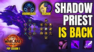 Testing Shadow Priest Buffs in PvP  r1 SP TWW Solo Shuffle Commentary [upl. by Omrelliug]