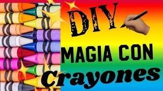 DIY✍🏽 DIBUJO CON CRAYONES MÁGICOS [upl. by Charie]