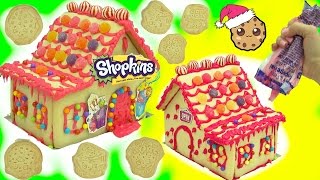 DIY Candy Christmas Cookie House Kit  Cookieswirlc Video [upl. by Nolasba]