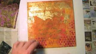 Gel Transfers  Mixed Media Tutorial [upl. by Eemak]