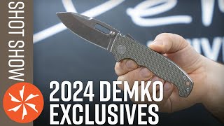 New Exclusive Demko Knives at SHOT Show 2024  KnifeCentercom [upl. by Yclek63]