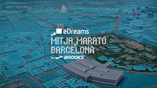 eDreams Mitja Marató Barcelona by Brooks 2024  RECORREGUT [upl. by Kelwin]