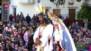 Semana Santa Málaga  Cautivo visita el Hospital Civil  101 Televisión [upl. by Knowling]