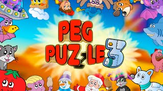 Peg Puzzle 3 Shape Puzzles for Kids  App Gameplay Video [upl. by Adnoma242]