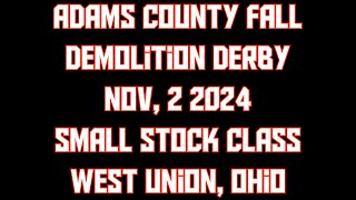 Adams County Ohio Fall Nov 2 2024 Small Stock Class [upl. by Steddman678]