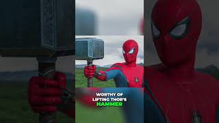 SpiderMan lifting Thor’s mighty Mjolnir SpiderMan Thor MarvelComics SuperheroFacts Mjolnir [upl. by Reyotal]