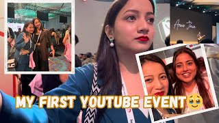 My First YouTube Event🥹Aerocity Pullman Hotel❤️youtubeevent youtubeindia youtube share vlog [upl. by Cykana]