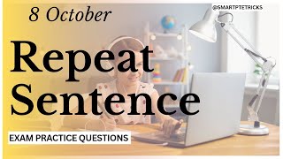 PTE Repeat Sentence Practice CHANGED My Life [upl. by Nediarb]