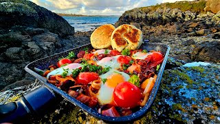 The Best Breakfast in the World ASMR Outdoor Cooking [upl. by Ynahpets]