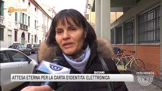 TG BASSANO 28022018  ATTESA ETERNA PER LA CARTA D’IDENTITA’ ELETTRONICA [upl. by Arammat]