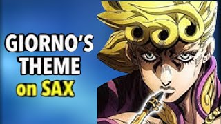 Giornos Theme on Saxophone [upl. by Maleeny]