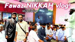 🤩Fawaz nikkah vlog muslimwedding rbashik familyvlog [upl. by Hselin]