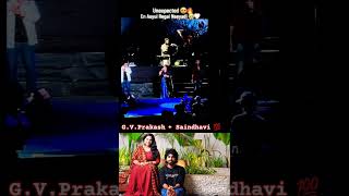 Piraithedum🤍 gvprakash Saindhavi new stageshow malesiya vibe newyear gift love dhanush [upl. by Yelrahc274]