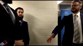 EXCLUSIVE  DAVID WOOD TRIES TO SHAKE HIJABS HAND [upl. by Ozmo983]