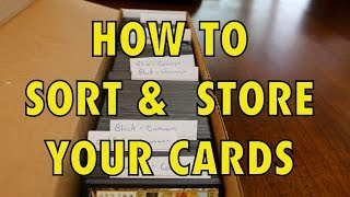 MTG  How To Sort And Store Your Magic The Gathering Card Collection [upl. by Berna]