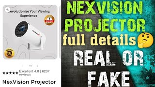 nexvision projector reviews  nexvision projector legit or scam  nexvision 4k projector [upl. by Dnalyag582]