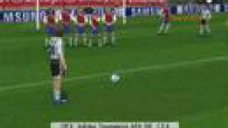 Perfect free kick  LIVE  Tiro libre perfecto  En vivo PES [upl. by Rolyat788]