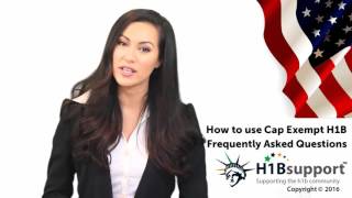 How to use H1B Cap Exempt with FAQs   H1B Capexempt [upl. by Mansfield]