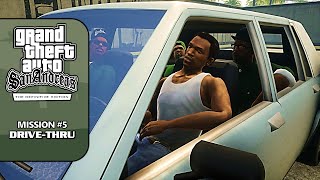 GTA SA Definitive Edition 100 Walkthrough  Mission 5 Drivethru [upl. by Yelwah]