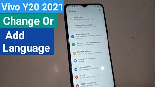 How to change Language Vivo Y20 2021 [upl. by Sido]