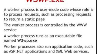 W3wpexe in IIS [upl. by Ecyarg]