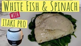 White Fish amp Spinach  Itaki Pro Electric Lunch Box Recipe  Cooks in 15 Minutes [upl. by Ruthanne]