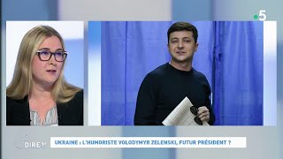 Ukraine  l’humoriste Volodymyr Zelenski futur président  cadire 01042019 [upl. by Sharline]