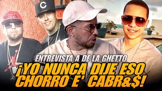 ENTREVISTA A DE LA GHETTO SE SALE DE CONTROL [upl. by Eicaj586]