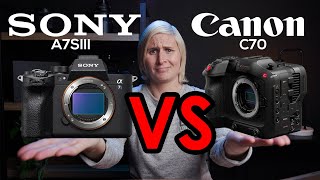 Canon C70 vs Sony A7SIII [upl. by Apple672]