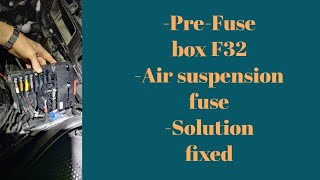 PREFUSE BOX F32 REMOVAL SAM MODULE REPAIR FIX MERCEDES BENZ E220250W212S212 [upl. by Ecinev]