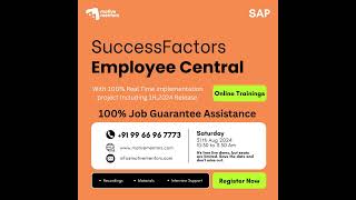 sap  successfactors  Employee Central  rajeshsuccessfactors  saptrainings [upl. by Atiekahs]