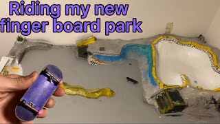 Riding my new fingerboard park [upl. by Notlaw]