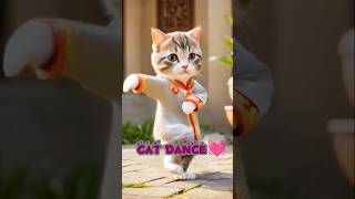 Cat Funny Dance🤣🐾🎉shorts cat catvideos [upl. by Wiskind211]