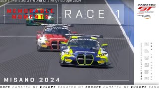 Valentino Rossi WINS Dramatic Finish  Misano Race 1  Fanatec GT World Challenge Europe 2024 [upl. by Anaibib]