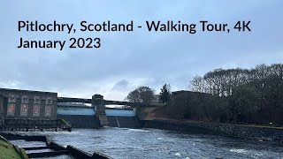 Pitlochry Scotland  Walk through experience  4K [upl. by Lauralee]