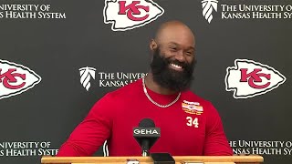 Chiefs Samaje Perine wishes former team Broncos nothing but the best [upl. by Ahsenik220]