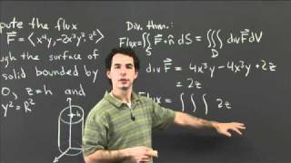 Flux and the divergence theorem  MIT 1802SC Multivariable Calculus Fall 2010 [upl. by Whiting]