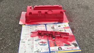 Painting my valve cover VHT red wrinkle paint sp204 k20a2 [upl. by Grazia830]