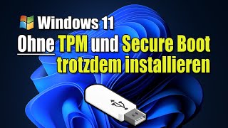 Windows 11 ohne TPM und Secure Boot installieren auch Upgrade von Windows 10 mit RUFUS [upl. by Sperry300]