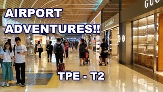 A look inside Taiwans LARGEST airport Taoyuan International Airport  terminal 2 [upl. by Nahshon]