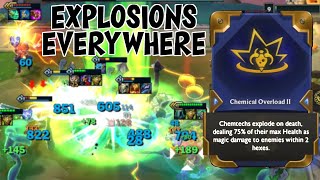 CHEMTECH EXPLOSIONS EVERYWHERE  TFT Set 6 PBE  Warwick 3Star [upl. by Yeslah]