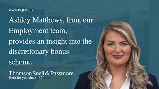 Ashley Matthews provides insight into the discretionary bonus scheme [upl. by Alroy]