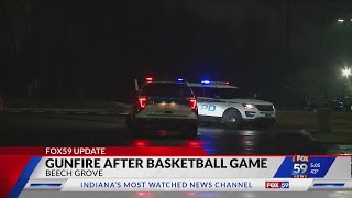 Shots fired after basketball sectionals at Beech Grove High School teen arrested [upl. by Xirdnek261]