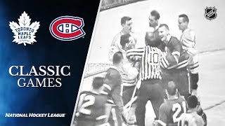 NHL Classic Games 1959 Canadiens vs Maple Leafs  SCF Gm 3 [upl. by Krauss4]