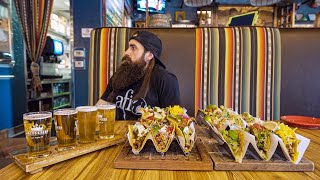 IN LAS VEGAS FOR A TACO AND BEER CHALLENGE YOU ONLY GET 15 MINUTES TO FINISH  BeardMeatsFood [upl. by Ahsenal]