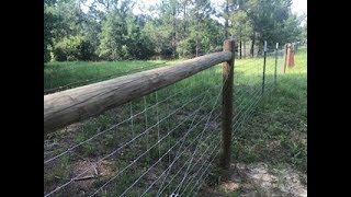 How to build a woven wire fence Red Brand Sheep and Goat [upl. by Hedva]