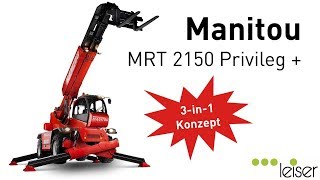 Manitou MRT 2150 P Teleskoplader rotativ [upl. by Vivien910]