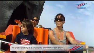 🎢 Roller Coaster El Dorado at Etnaland Amusement Park in Italy 🎢 [upl. by Wenoa]