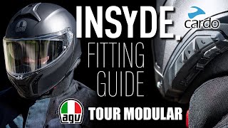 AGV INSYDE Intercom  Step by Step Fitting  Tour Modular Helmet  Cardo [upl. by Merta]