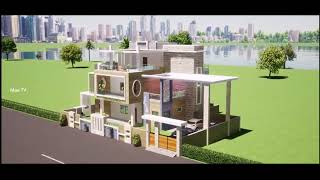 3D Architects and Planners walkthrough for 3BHK interior Flat [upl. by Carter]